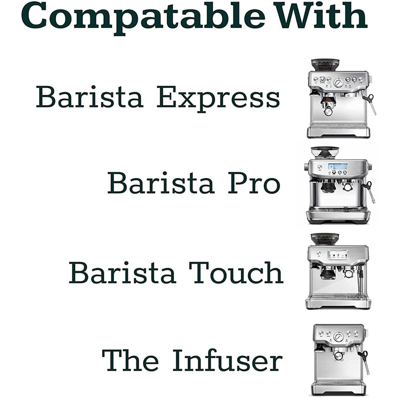 Máy Pha Cà Phê Không Đáy 54mm + Tấm Lót Tamp 53mm   Phụ Kiện Chuyên Dụng Dành Cho Breville Barista Express