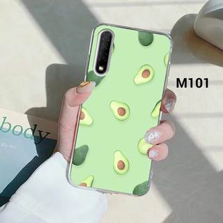 Ốp lưng Vsmart Live dẻo trong in hình trái bơ xanh mát siêu xinh