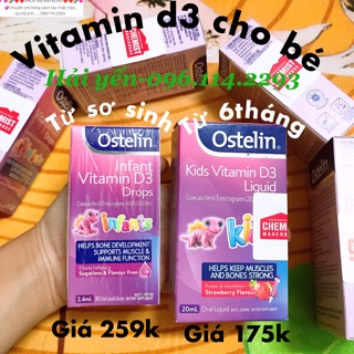 Combo vitamin d3 ostelin hàng xách tay úc