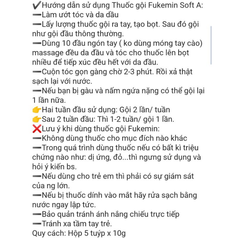 [Hộp 5 tuýp] Dầu gội đầu Fukemin Soft A nội địa Nhật, giảm ngứa và sạch da đầu,Moon Store 9999