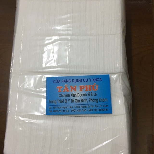 Bông gòn cắt 6x6cm, bịch 500gr dùng trong thẩm mỹ, spa