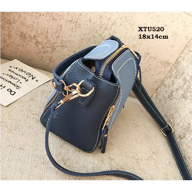 [Siêu Rẻ] XTU520 Túi đeo chéo da chần phong cách Hàn Quốc | BigBuy360 - bigbuy360.vn
