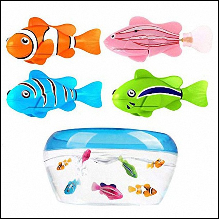 Chú cá Robo Fish bơi lội tung tăng được trong nước - Đồ chơi trẻ em thông minh, Đồ chơi cho bé vui nhộn