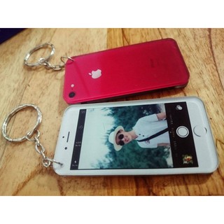 Móc khóa mica hình iphone in theo yêu cầu