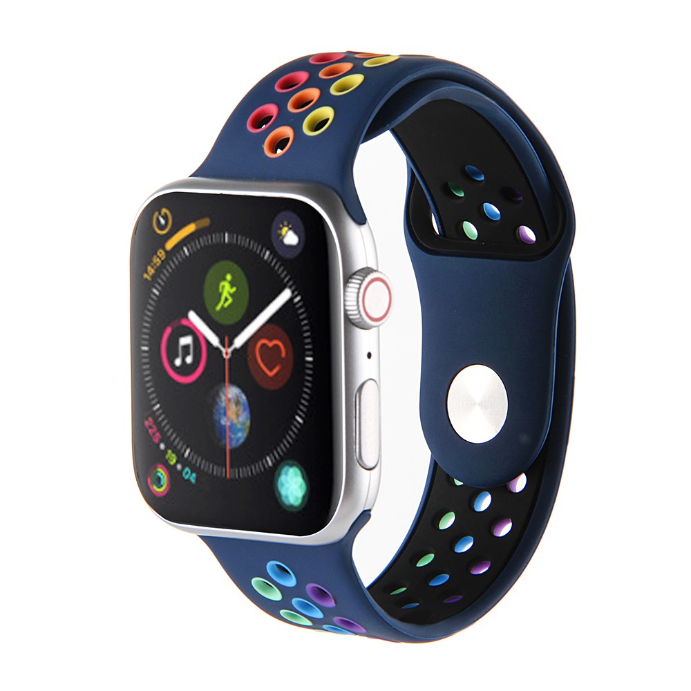 Dây Đeo Silicon Thể Thao Cho Đồng Hồ Thông Minh Apple Watch Series 1 / 2 / 3 / 4 / 5 / 6, 38mm / 40mm / 42mm / 44mm