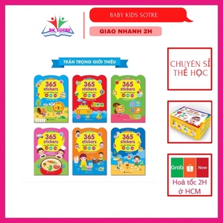 Bóc dán thông minh | 365 stickers bóc dán thông minh cho bé từ 2 tuổi - 6 tuổi
