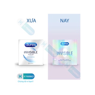 [CHÍNH HÃNG]Bao cao su Durex Invisible Extra Thin Extra Sensitive 3 bao