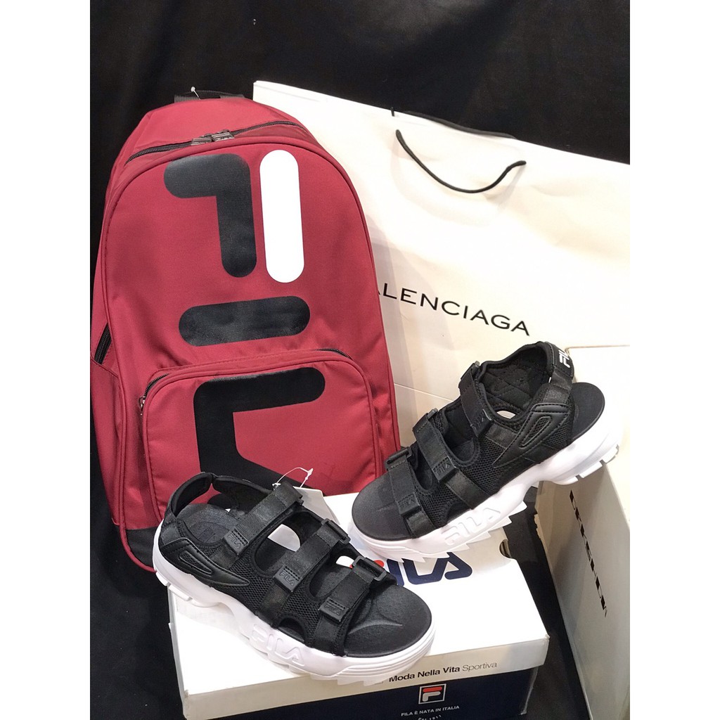 Sandal fila thể thao nam nữ đế cao