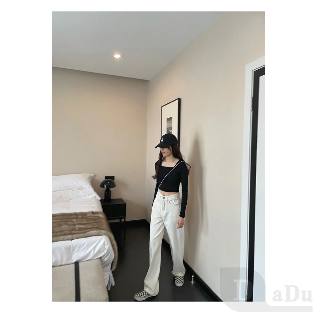 PALAZZO Quần Jeans Dài Ống Loe Thời Trang Dành Cho Nữ