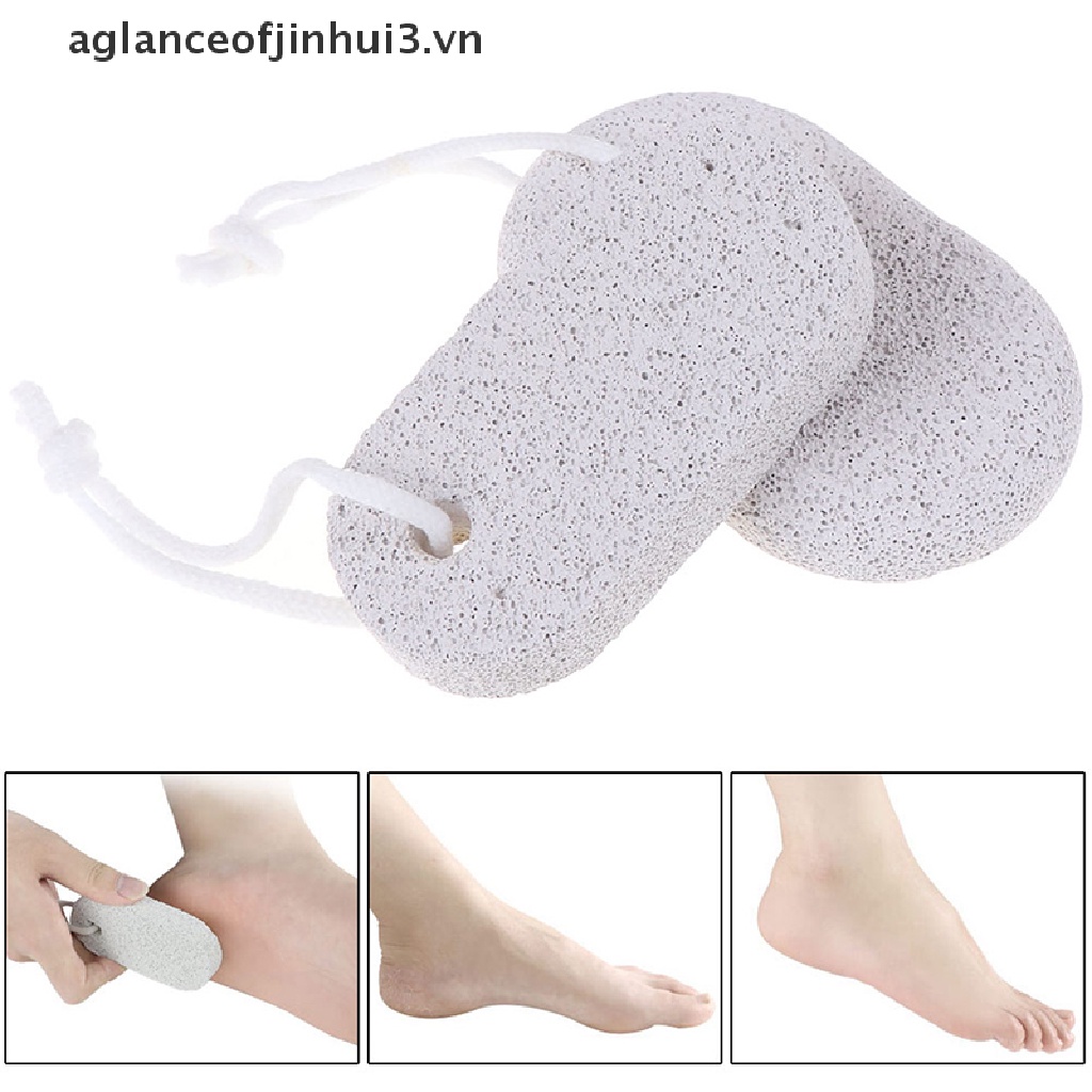 ~ ~ Bàn Chải Đá Mài Chân Bằng Đá Tự Nhiên Pumice Cứng Tẩy Da Chết