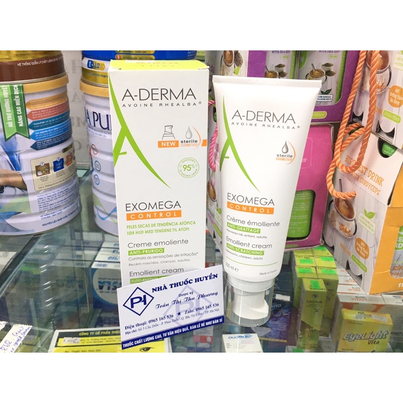 Kem Dưỡng Ẩm Cho Da Khô ADERMA EXOMEGA Control Emollient