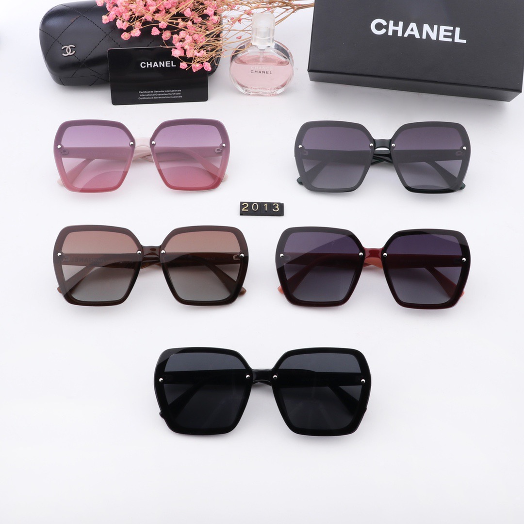 Chanel_ Kính râm 2021 Thời trang Hàn Quốc mới Kính râm phân cực nam và nữ Cặp đôi hợp thời trang Du lịch ngoài trời Kính râm lái xe thời trang Ngôi sao đường phố Chụp ảnh Wild Anti-UV Kính râm