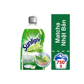 NƯỚC RỬA CHÉN SUNLIGHT HƯƠNG CHANH MATCHA NHẬT BẢN 750G, TSX 04/2018