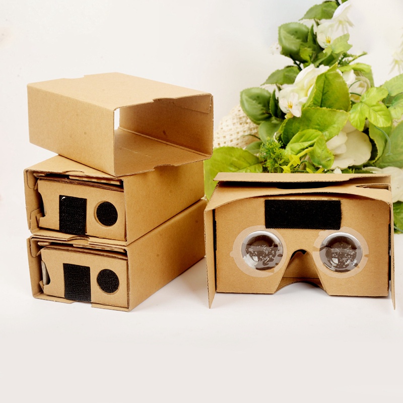 Set 5 Kính Thực Tế Ảo 3d Cho Google Cardboard Vr Valencia 4.5-6inch + Băng Đô