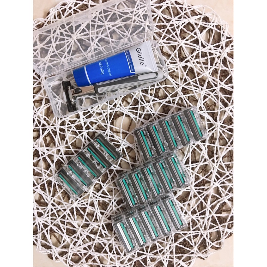 Dao Cạo Râu 36 Lưỡi Tặng Kèm Kem Tạo Bọt mã OR20