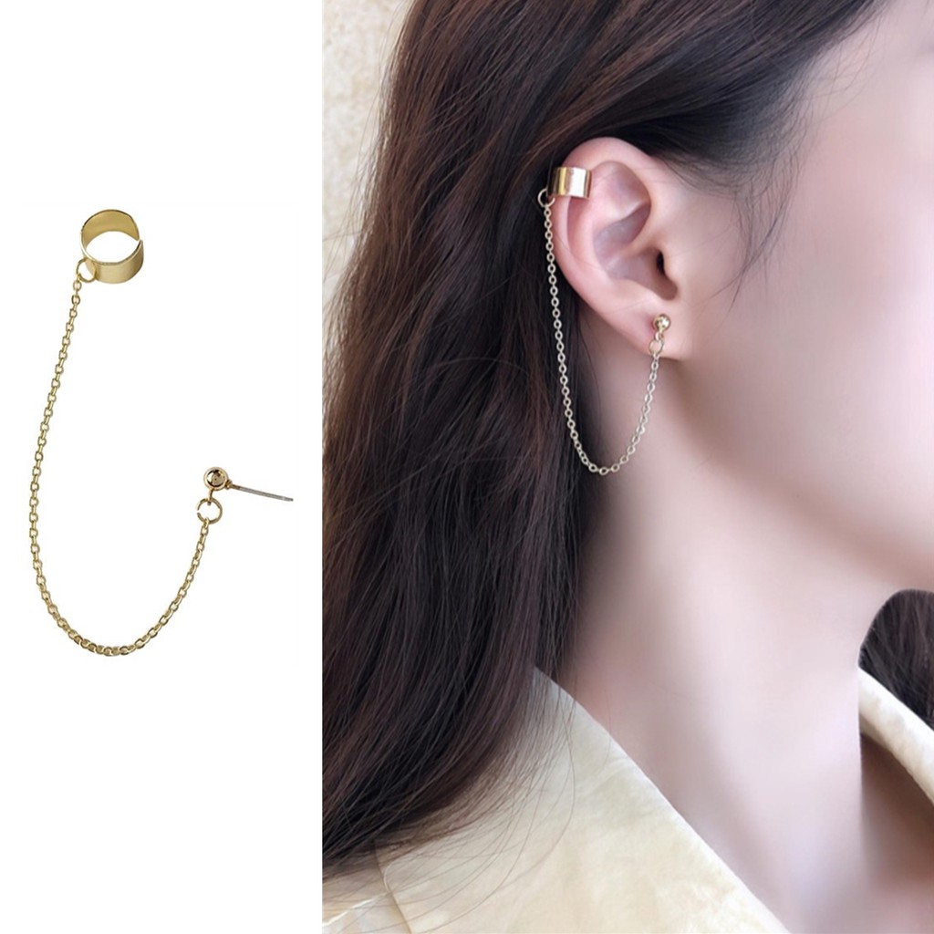 Khuyên Tai Dáng Dài Đính Đá C64