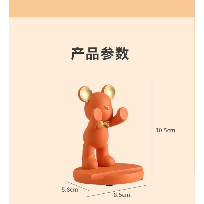 Giá Đỡ Điện Thoại Để Bàn Hình Chú Gấu Độc Đáo Trang Trí Cho Học Sinh