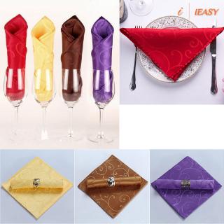 Khăn ăn kích thước 48*48cm họa tiết hoa trang trí bàn tiệc
