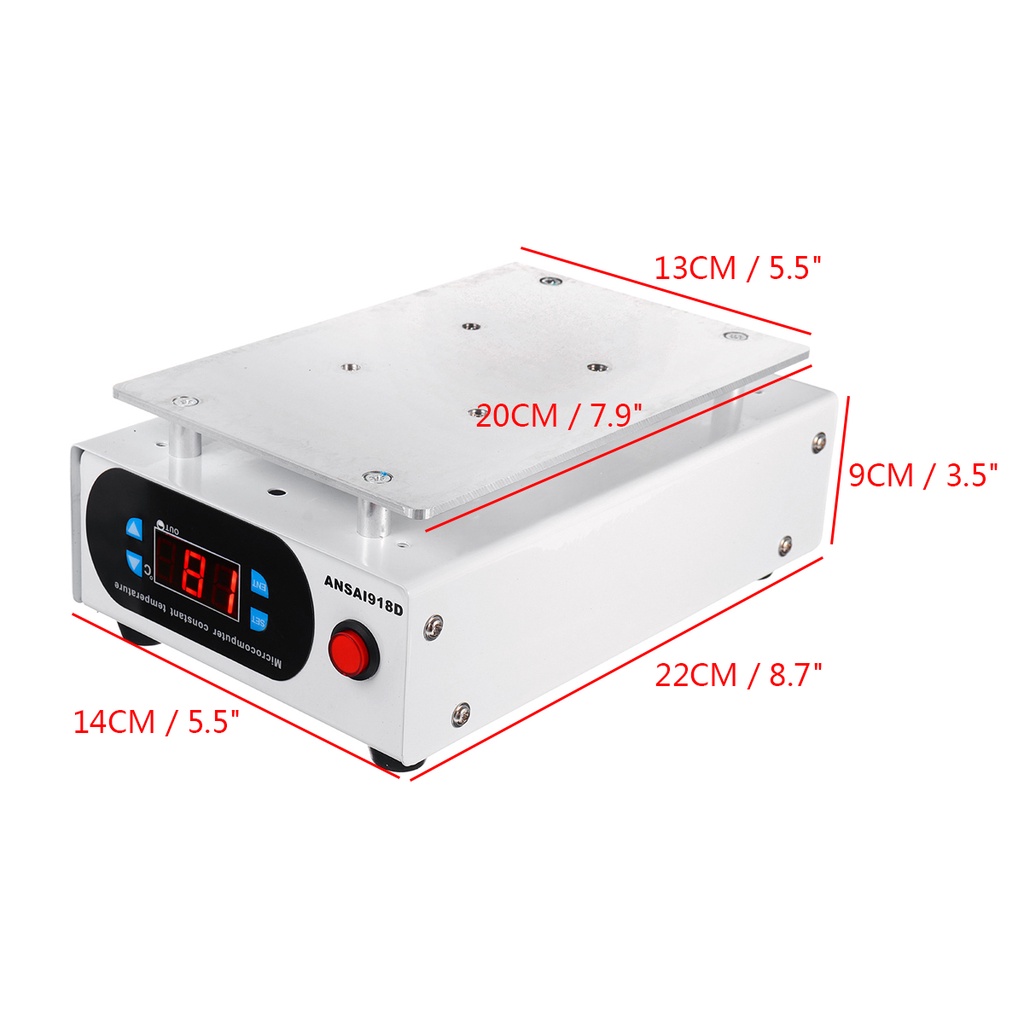 Máy Làm Nóng Màn Hình lcd 220v / 110v 7 Inches Cho Điện Thoại