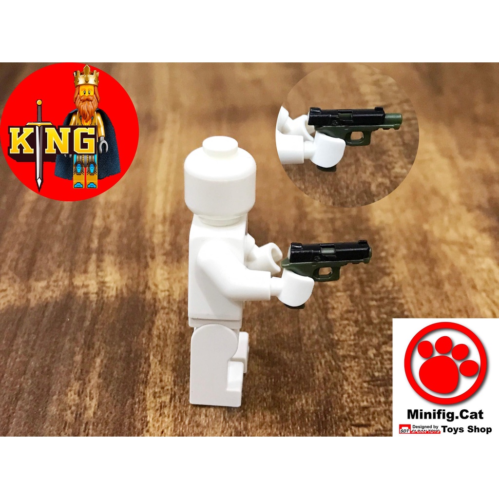 Minifigcat Black-Tank Green_MPX9 Phụ kiện đồ chơi LEGO