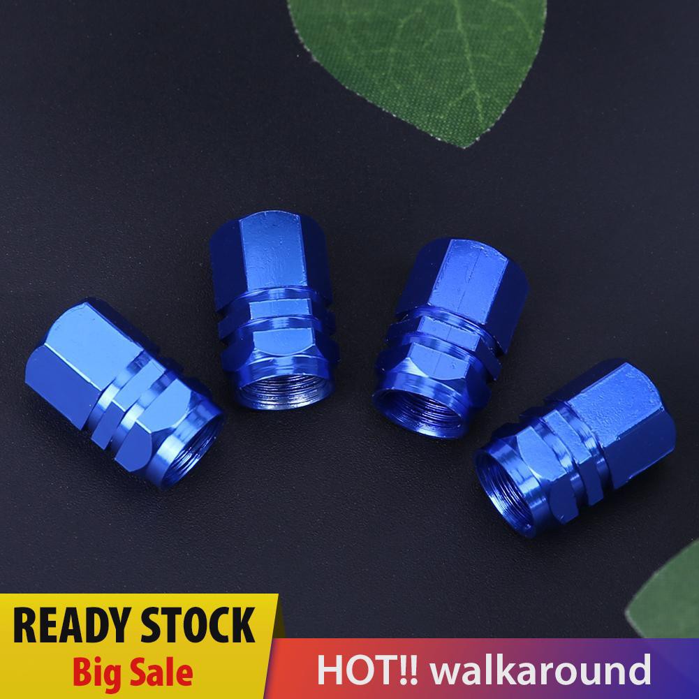 Bộ 4 Nắp Van Bánh Xe Hơi Bằng Hợp Kim Nhôm