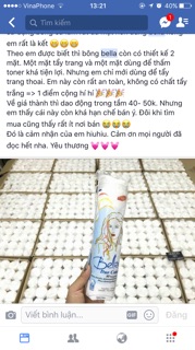 Bông tẩy trang Bella 100m / 120m