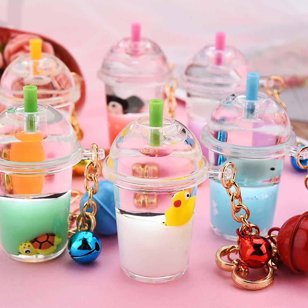 Móc Khóa Hình Bình Sữa Dễ Thương