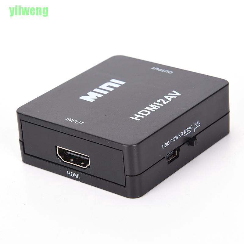 Bộ Chuyển Đổi Yw Hdmi Sang Rca Av / Cvbs Adapter Hd 1080p Mini Hdmi2av