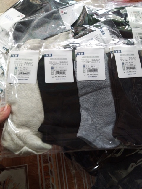 10 đôi tất nam thông hơi cổ ngắn