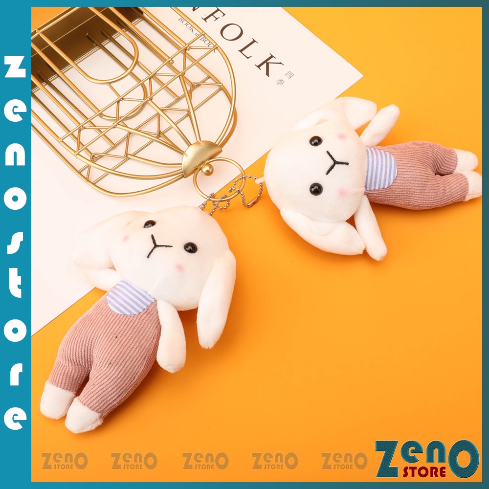 Móc khóa thỏ dễ thương, móc treo chìa khóa, treo balo, trang trí