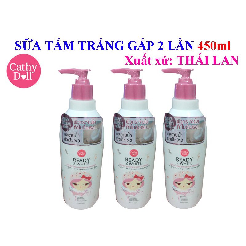 Sữa tắm dưỡng trắng da Cathy Doll Ready 2 White