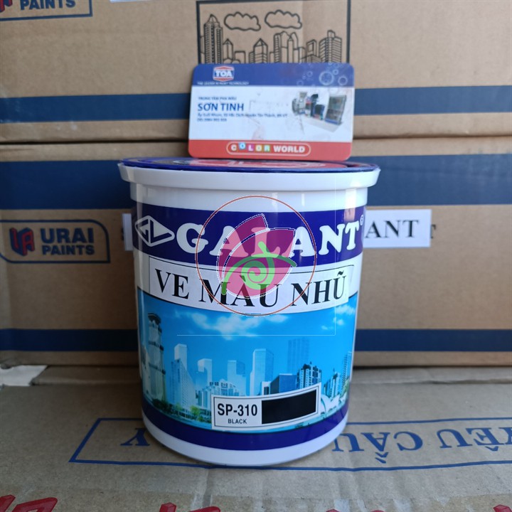 [Sơn chậu] Ve màu đen Galant 1kg