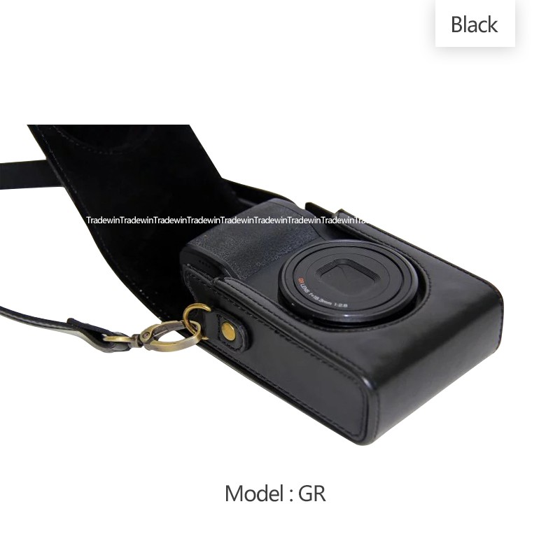Bao Da Pu Đựng Máy Ảnh Ricoh GR3 GRiii GR Mark iii Kèm Dây Đeo Vai