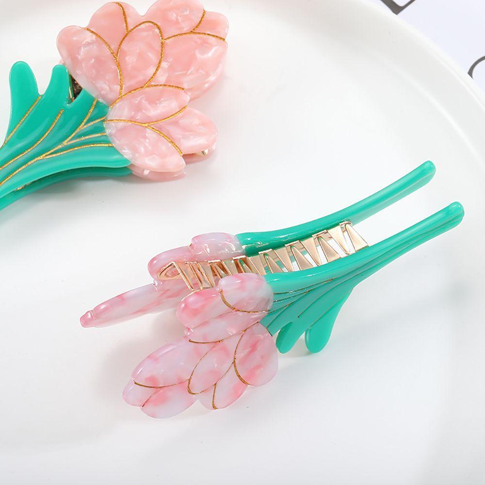 Kẹp Tóc Hình Hoa Tulip Dễ Thương Cho Nữ Mã 1
