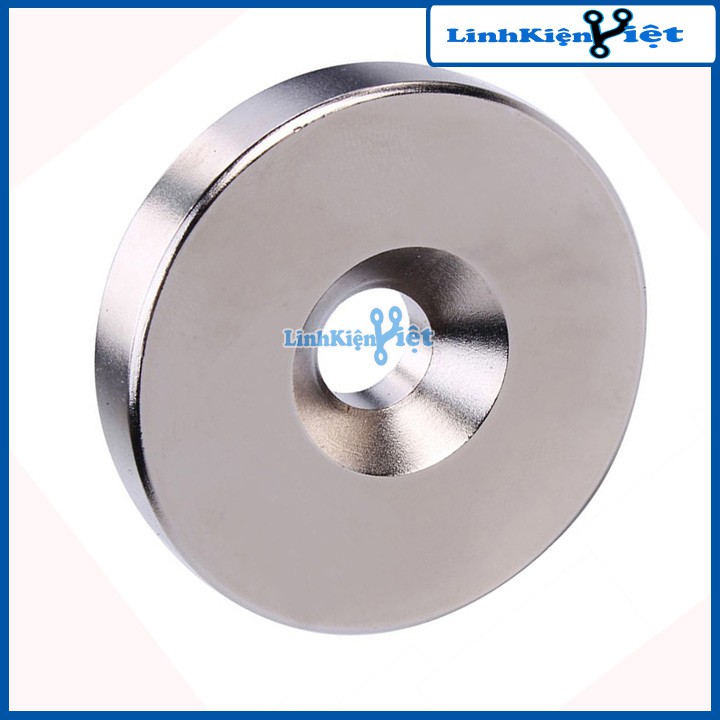 Nam Châm Đất Hiếm Tròn Có Lỗ Nhiều Kích Thước - 1 Viên
