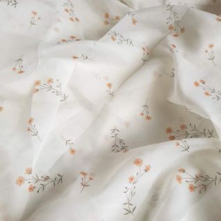 Vải organza xước hoa