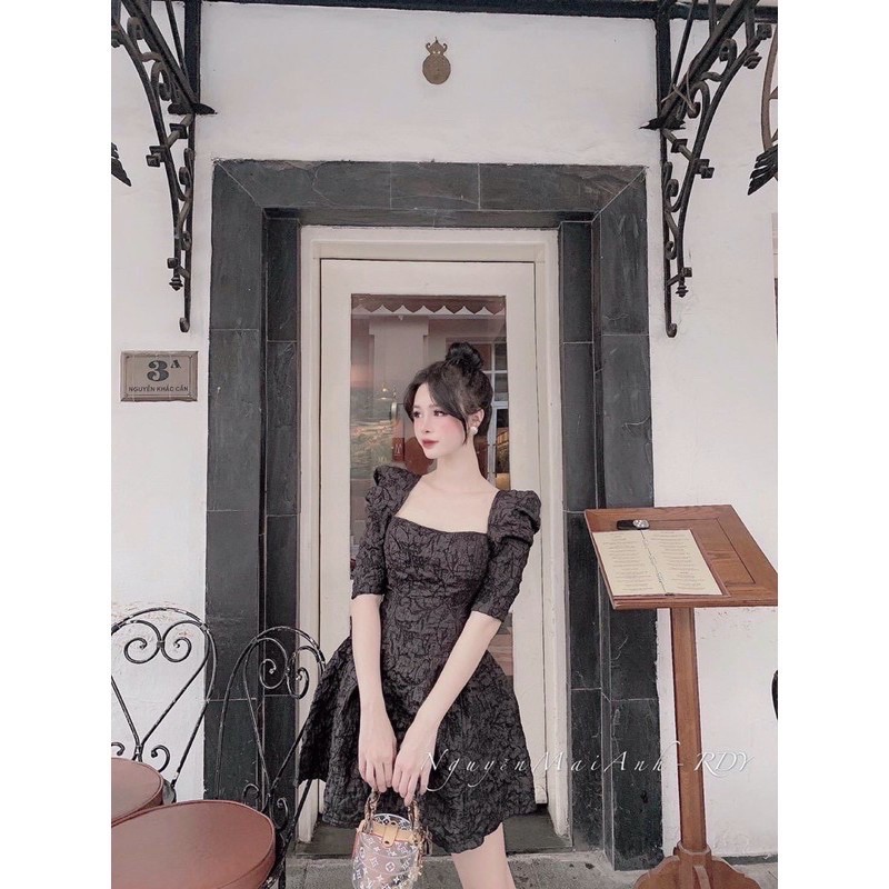 Đầm xốp tay phồng màu inbox | BigBuy360 - bigbuy360.vn