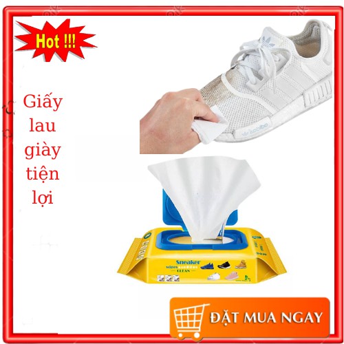 GIẤY LAU GIÀY TIỆN LỢI SIÊU HÓT HỘP 30 TỜ