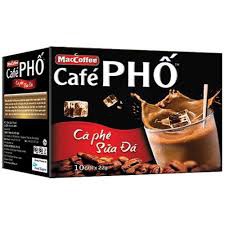 Cà Phê Sữa Đá Hòa Tan MacCoffee Café Phố Hộp 240g (24g x 10 gói)