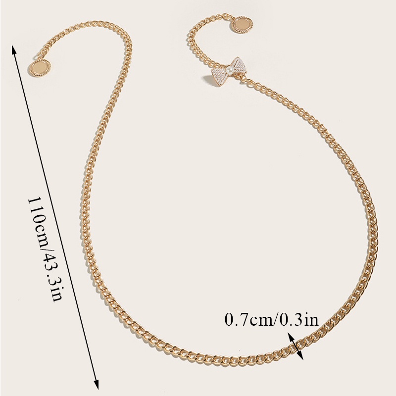 Thắt Lưng Bản Nhỏ Mỏng Đính Nơ Và Ngọc Trai Thời Trang Cho Nữ