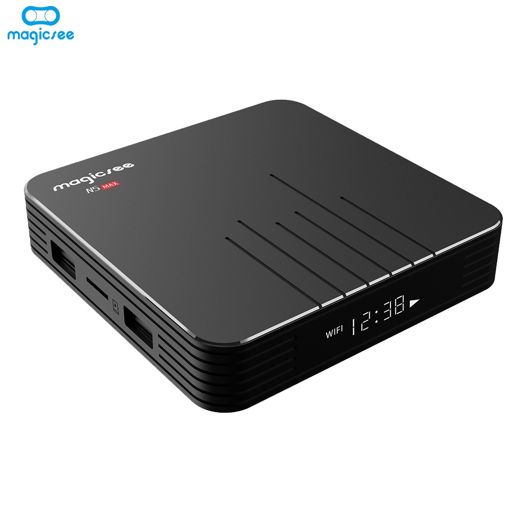 Android Tivi Box Magicsee N5 Max phiên bản 2020 - Ram 4GB, Rom 32Gb, Android 9.0