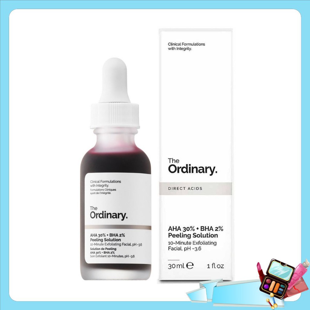 Tẩy Tế Bào Chết Mặt The Ordinary AHA 30% + BHA 2% Peeling Solution 30ml ღᏠᎮ