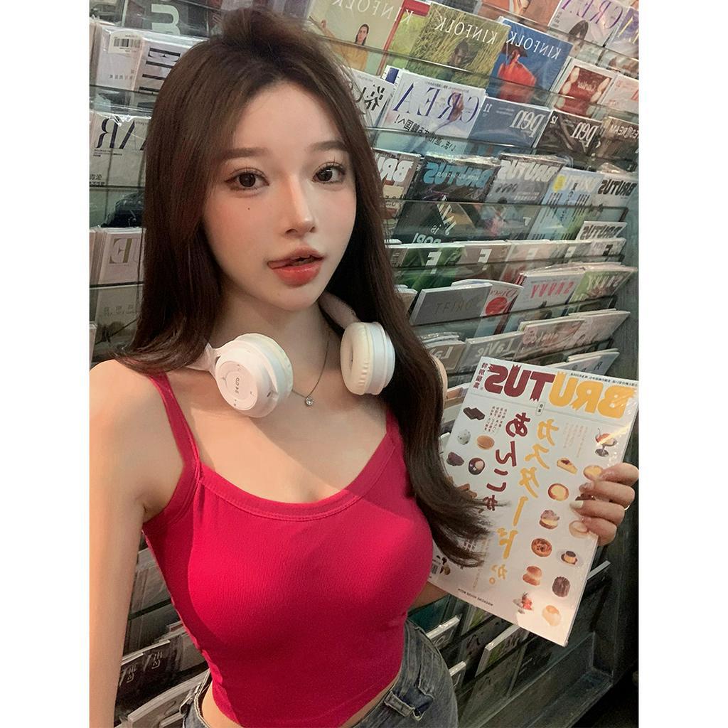 Cocory vn Áo Hai Dây Có Mút Đệm Ngực Thời Trang Mùa Hè Quyến Rũ Cho Nữ