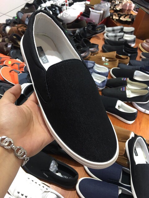 Giầy nam vải bò đen cao cấp | BigBuy360 - bigbuy360.vn