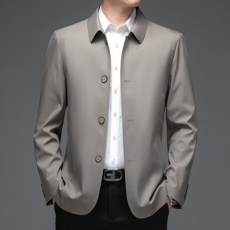 # Áo Khoác Nam# Áo Khoác Thiết Kế Mới Thời Trang Mùa Xuân Thu Dành Cho Nam Trung Niên# Áo Nam Mỏng