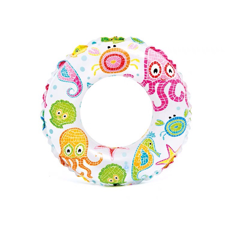 Phao bơi tròn cao cấp sắc màu Intex