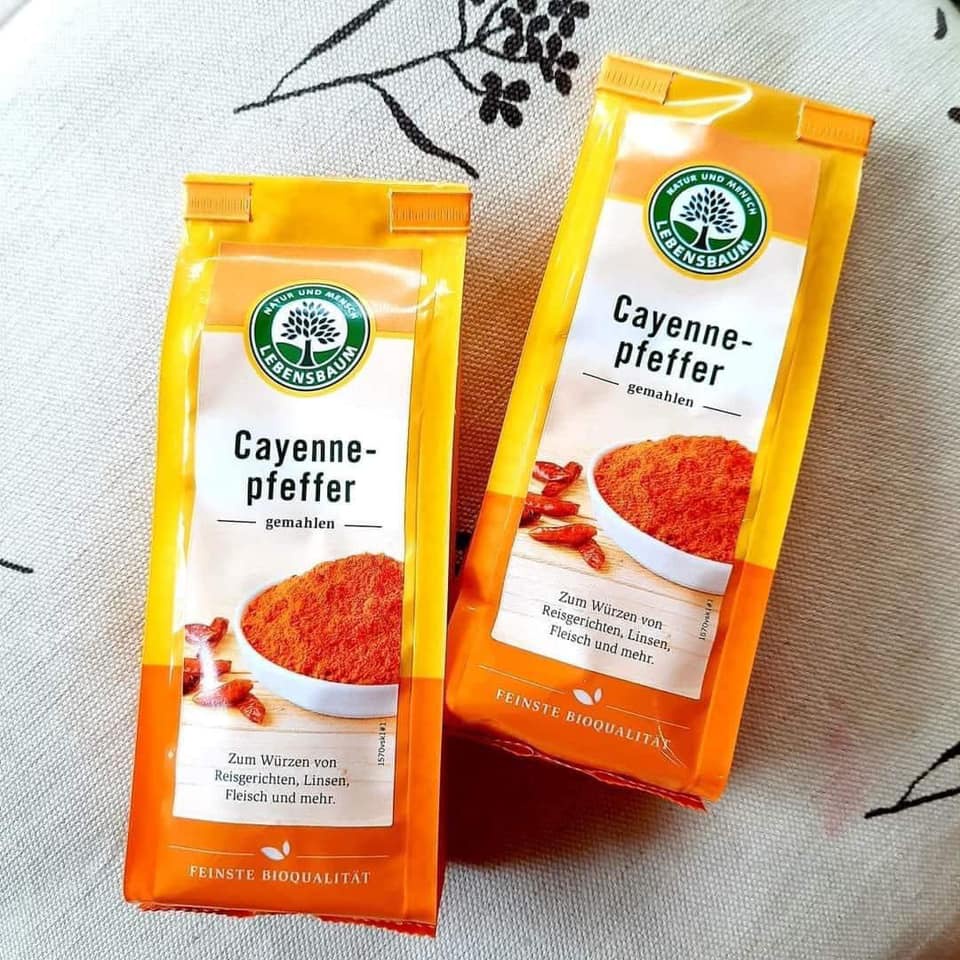 Bột ớt cayenne hữu cơ Lebensbaum 50g