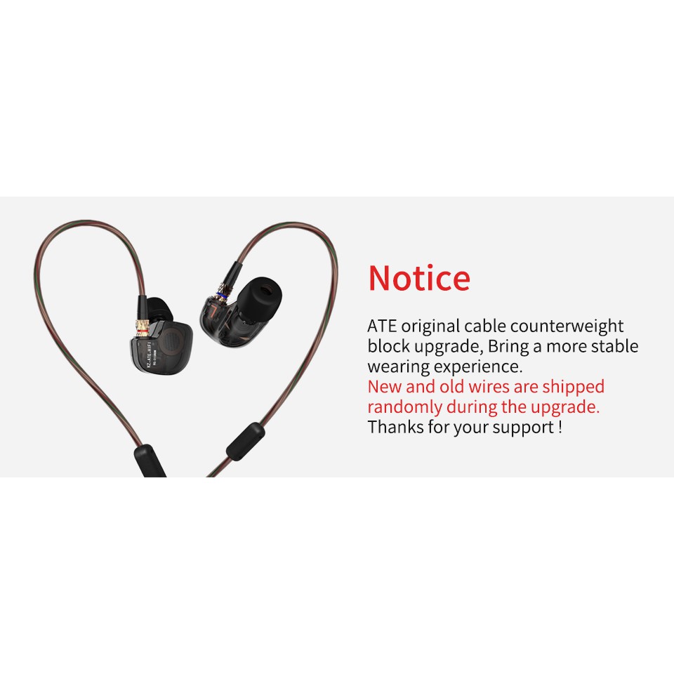 Tai nghe nhét tai KZ ATE Hifi siêu bass có mic AS10 ZST ZS10 ZST ED9 T1 chất lượng cao