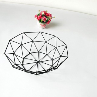 Nordic Style Candy Storage Baskets Iron Snacks Desktop Bedroom Kitchen Decoratio