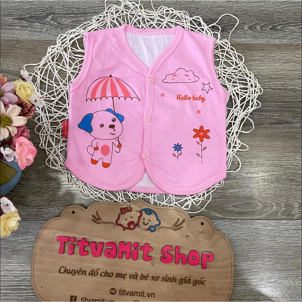 Áo gile cotton minh đức cho bé, áo gile cho bé sơ sinh
